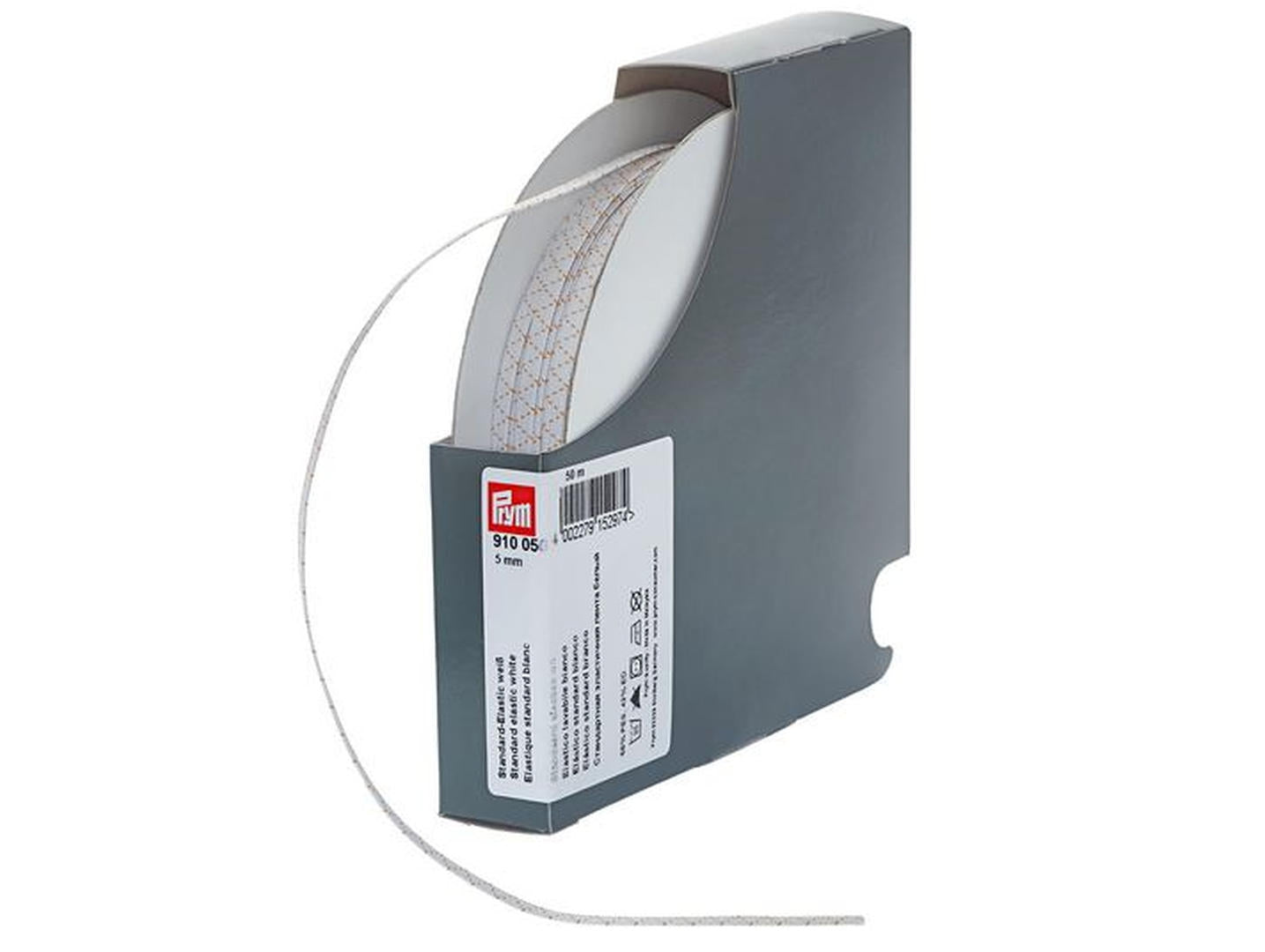 PRYM Standart-elastic Band 5mm weiss