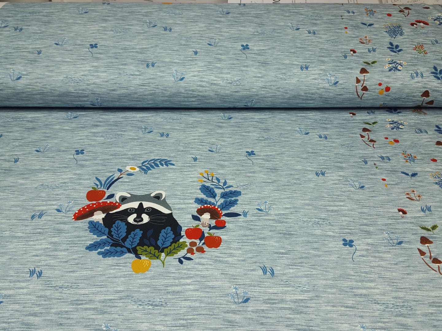 Racoon Panel grau melange/stahlblau
