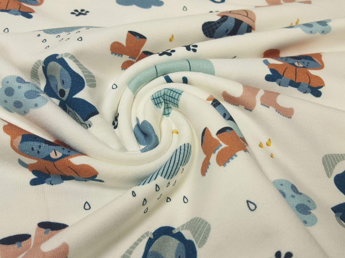 Rainy Days offwhite/altrosa/stahlblau