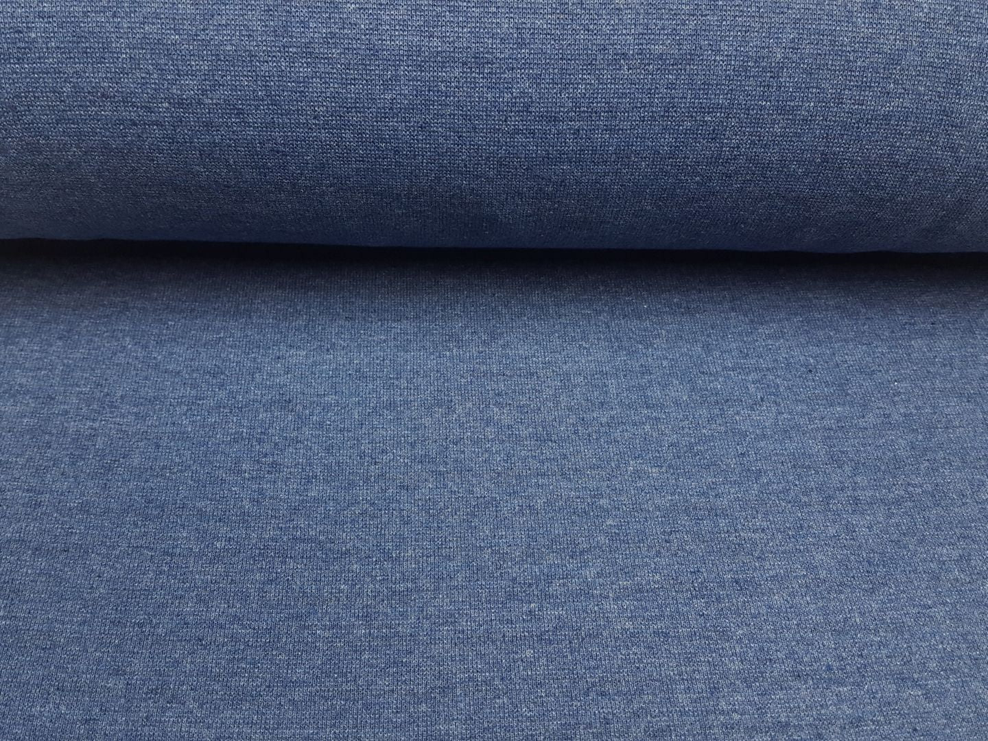 Recycling-Bündchen jeansblau melange