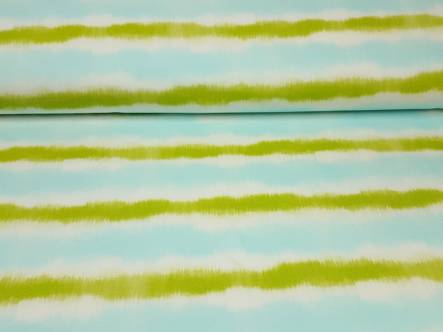 Refresh Stripe apfelgrün/eisblau/offwhite