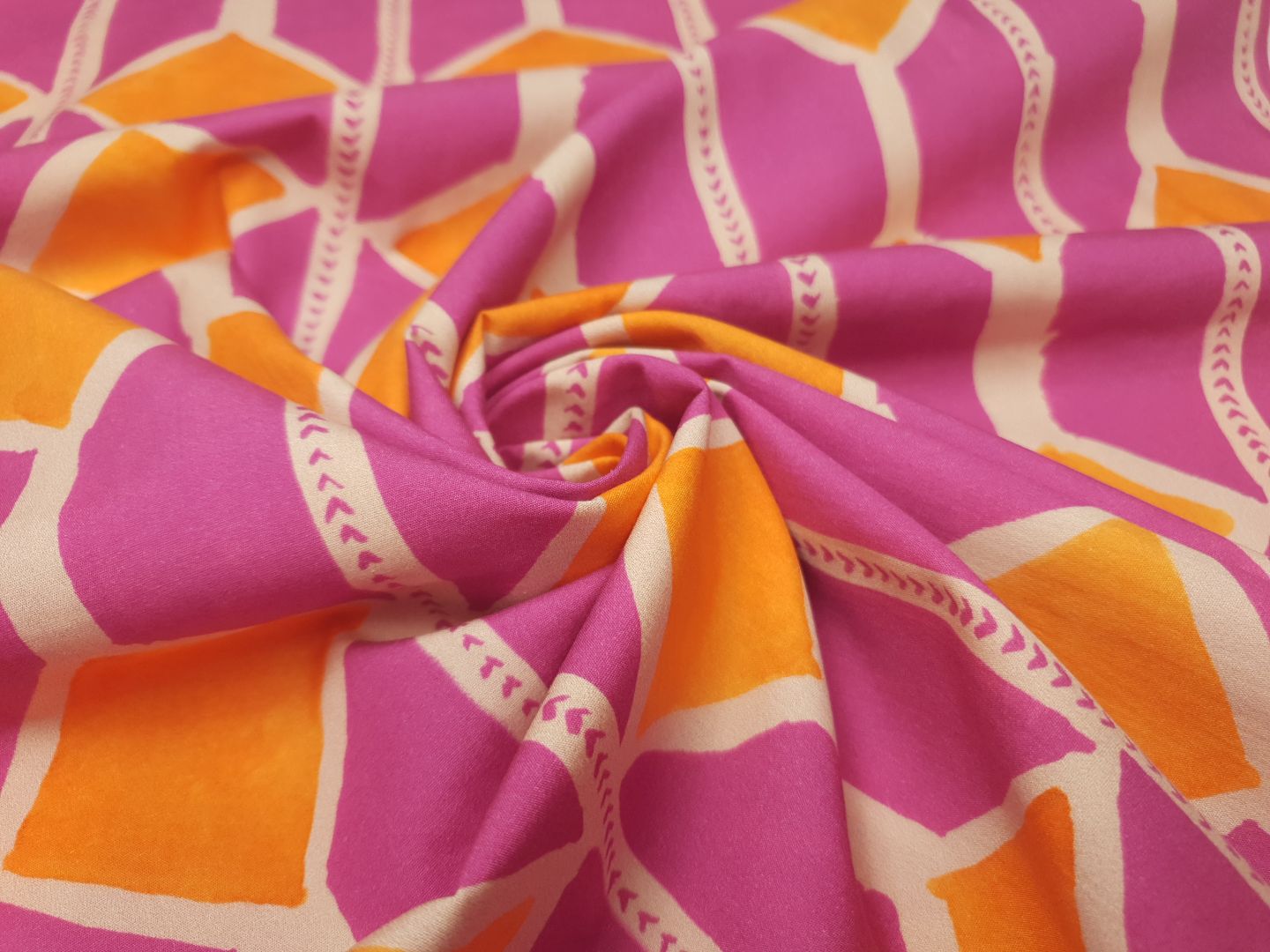 Einzelstück Rhombo magenta/orange