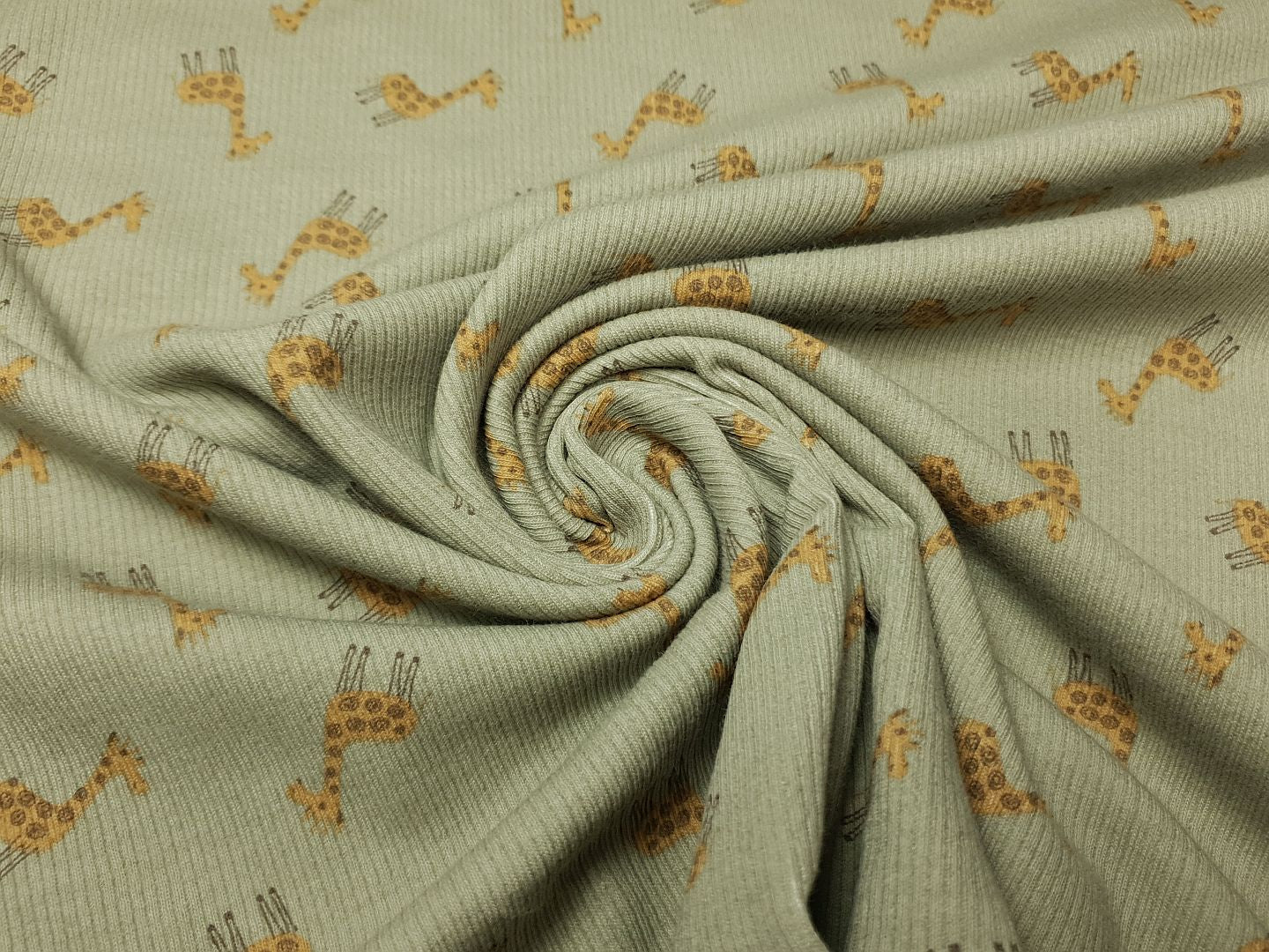 Rippjersey Giraffe khaki/ocker/dunkelbraun