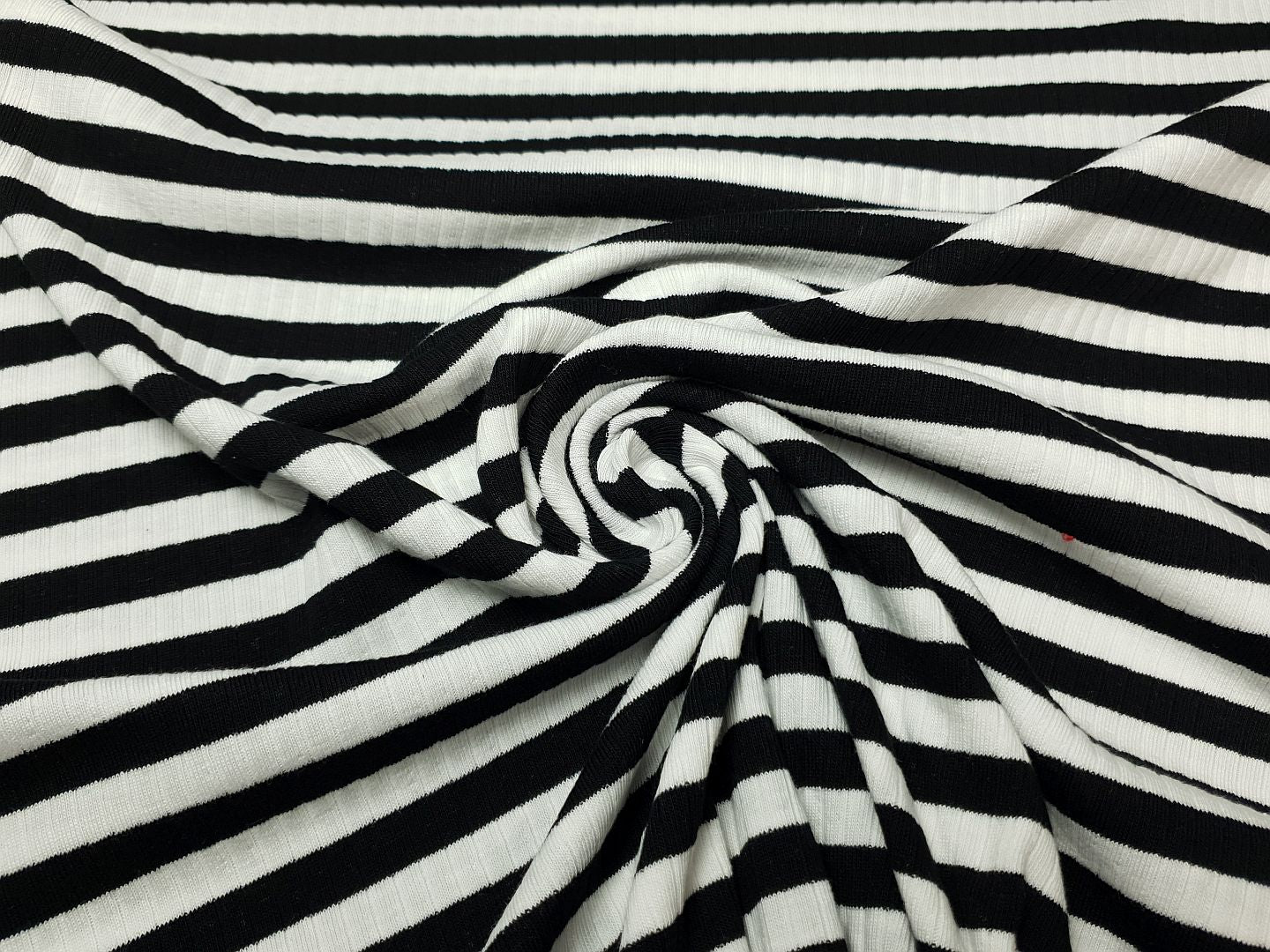 Rippjersey Stripes schwarz/offwhite