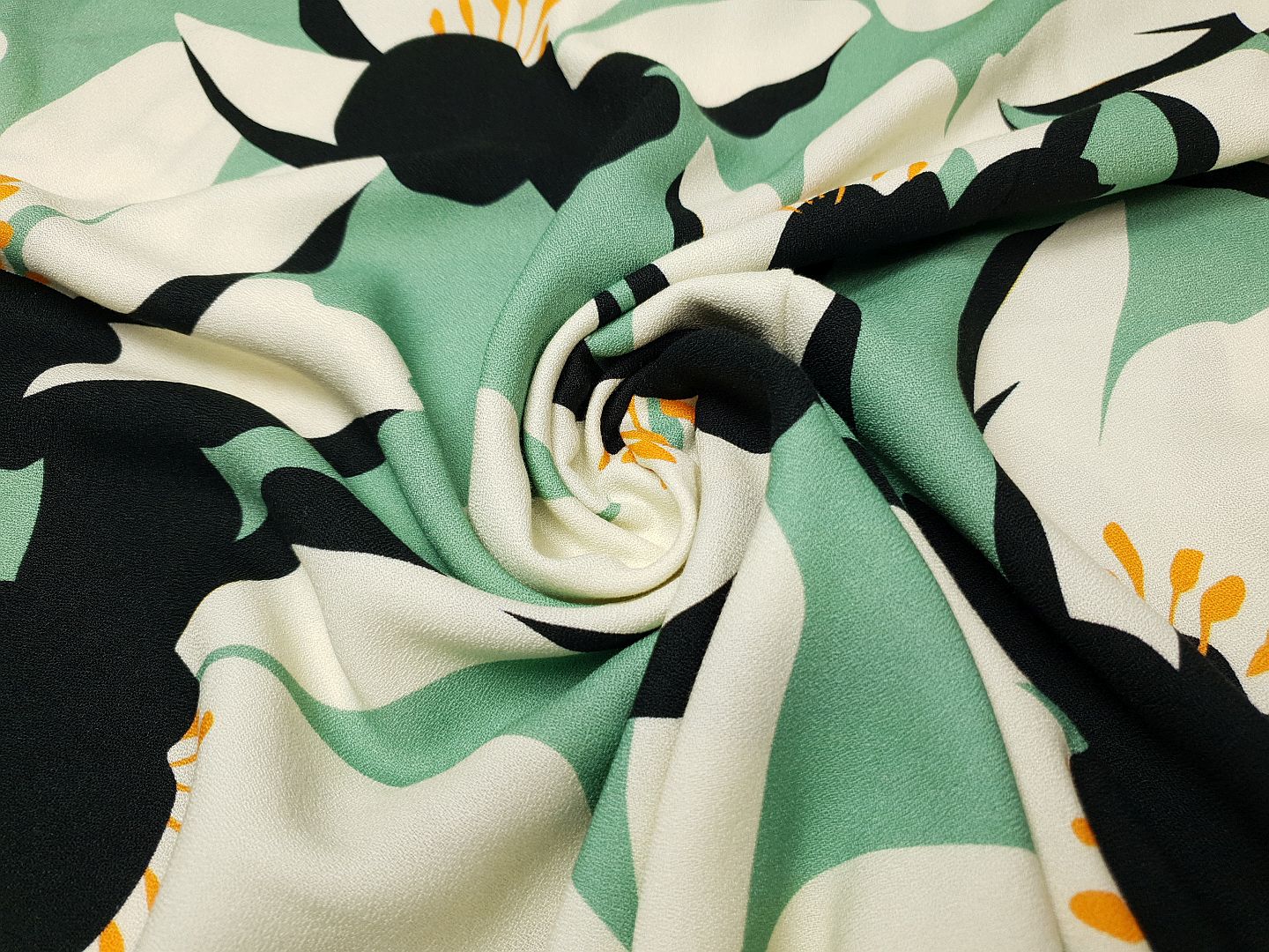 Sally dustymint/ecru/schwarz/orange