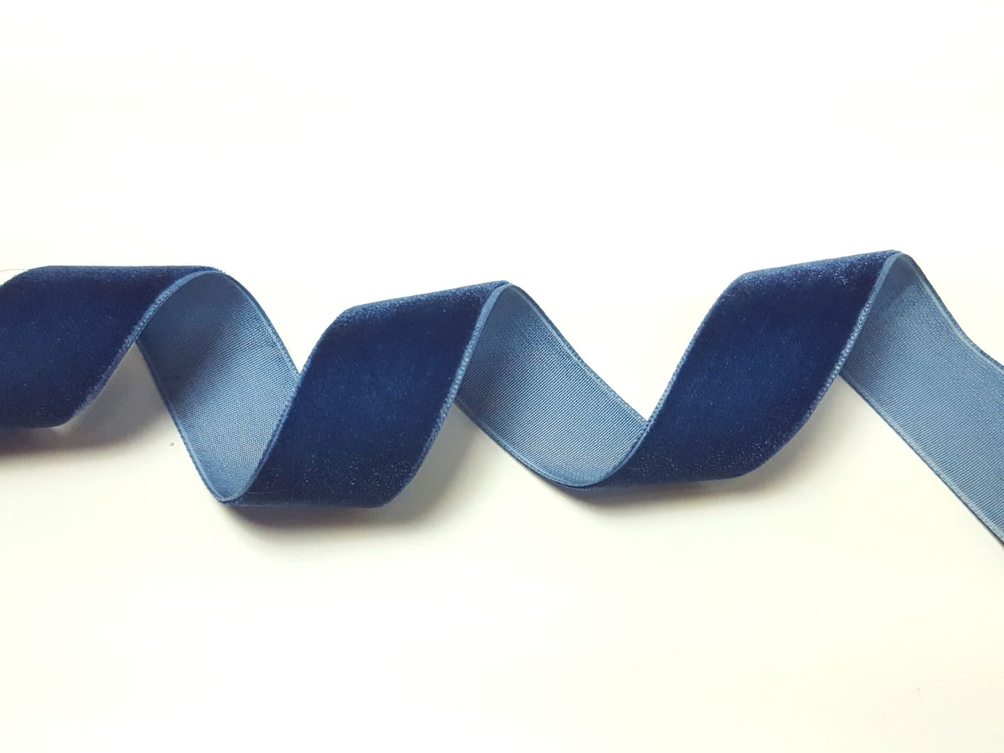 Samtband 24mm dunkelblau