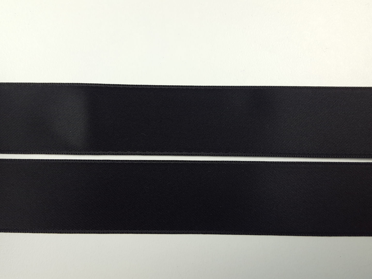 Satinband 25mm doppelseitig schwarz