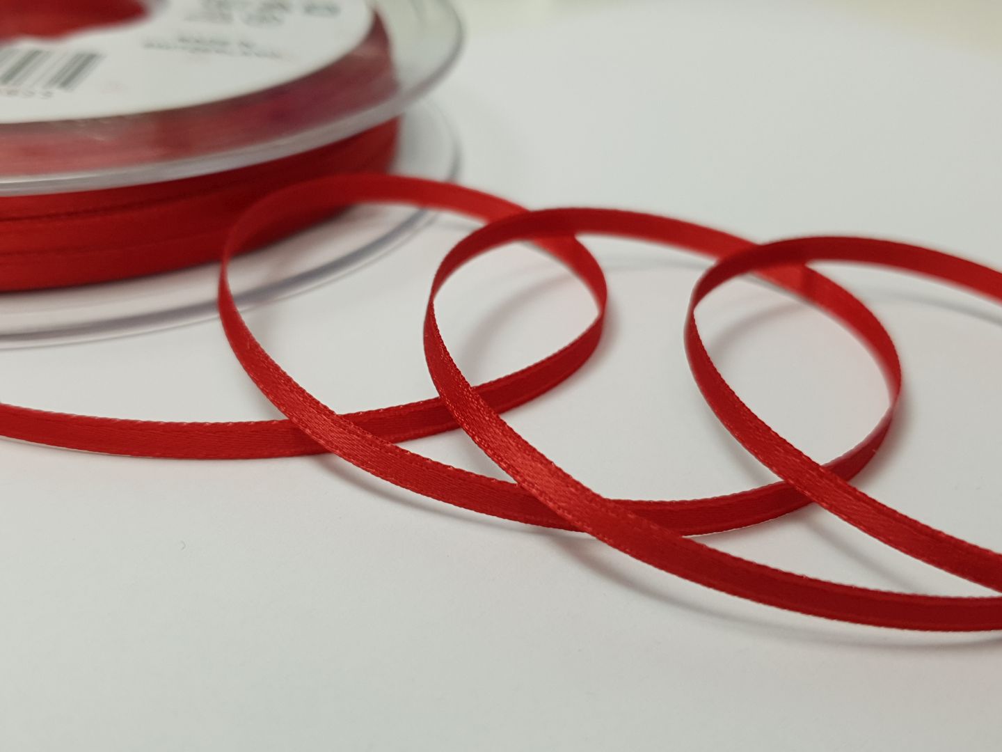 Satinband 3mm doppelseitig rot