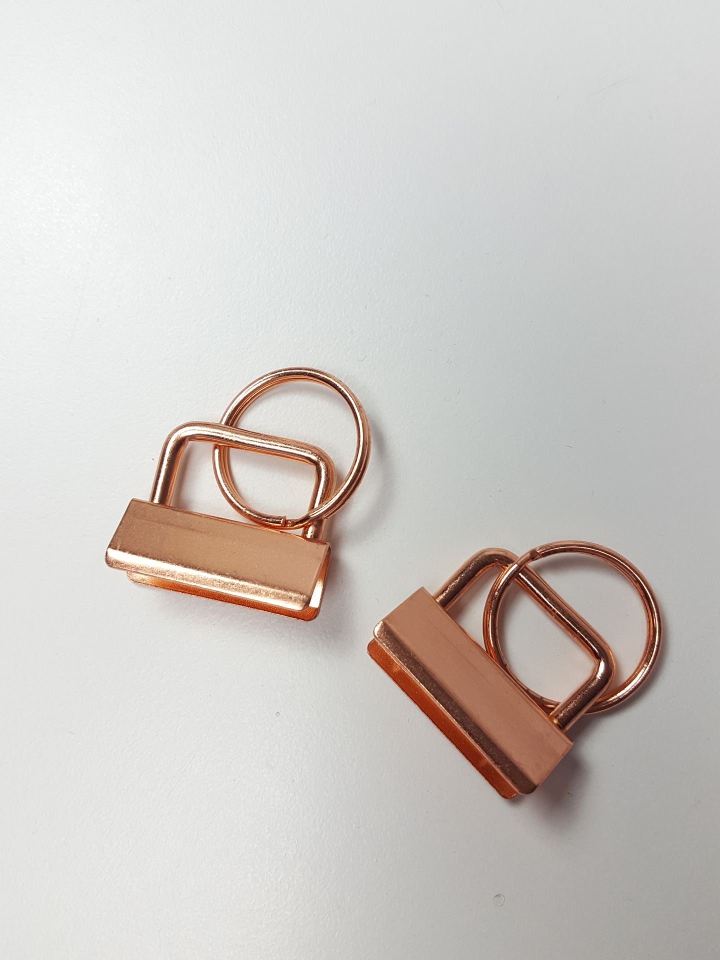 Schlüsselbandrohlinge für 30 mm Band rosegold glanz