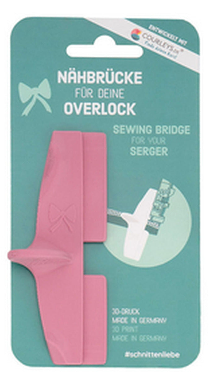Nähbrücke Overlock - für Kombimodelle 10mm rose