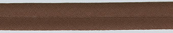 Schrägband Baumwolle haselbraun Farbe 865