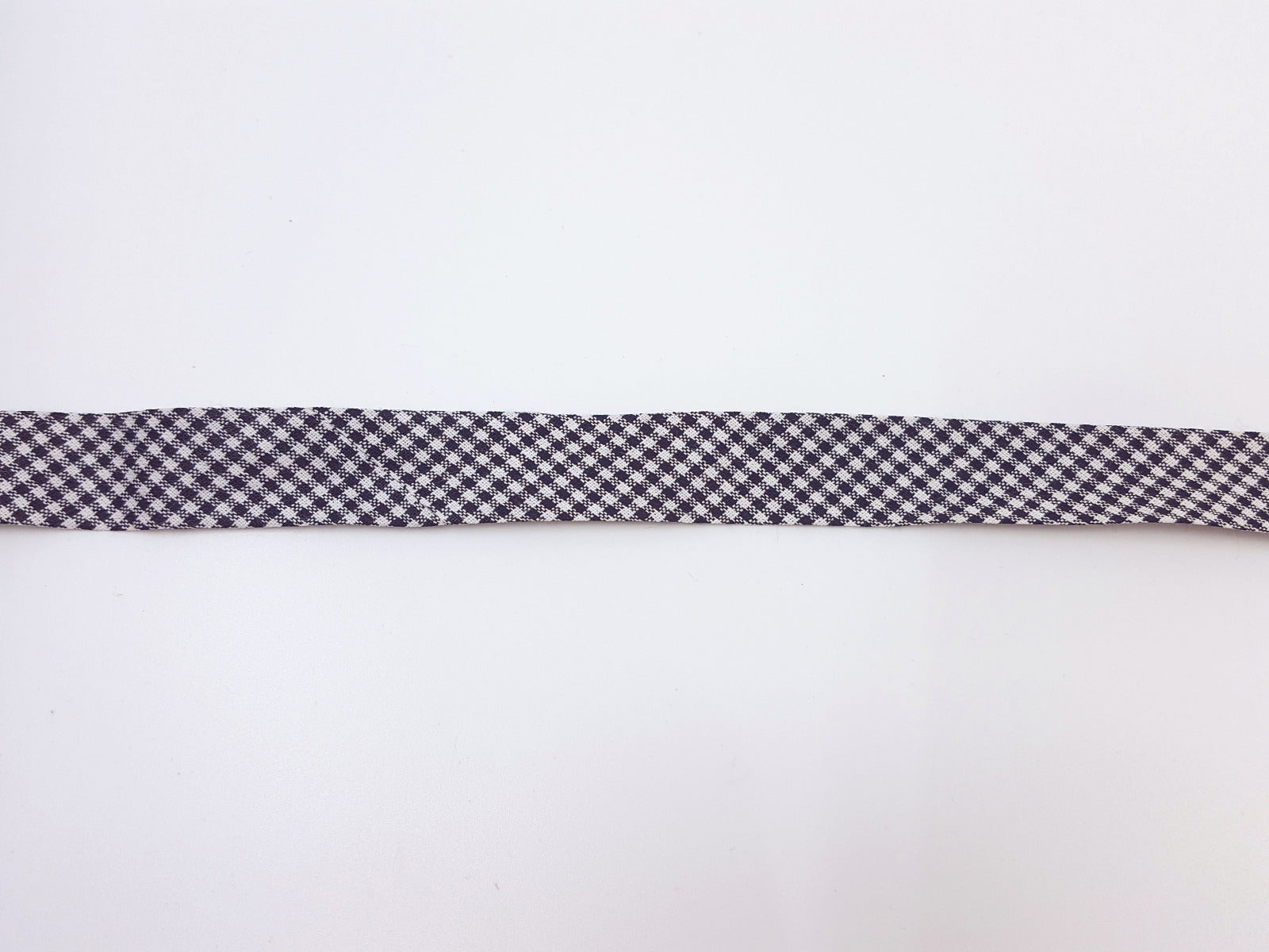 Vichy-Karo Schrägband schwarz/weiss