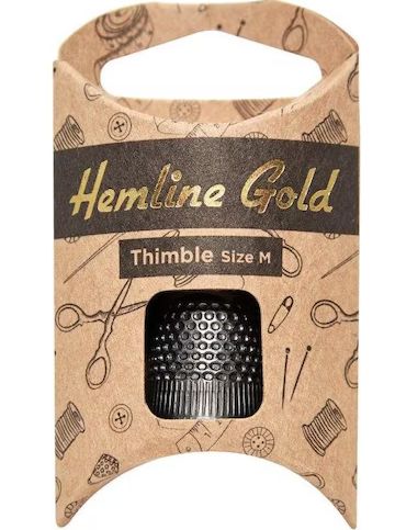 Hemline Gold Fingerhut Gr. M schwarz