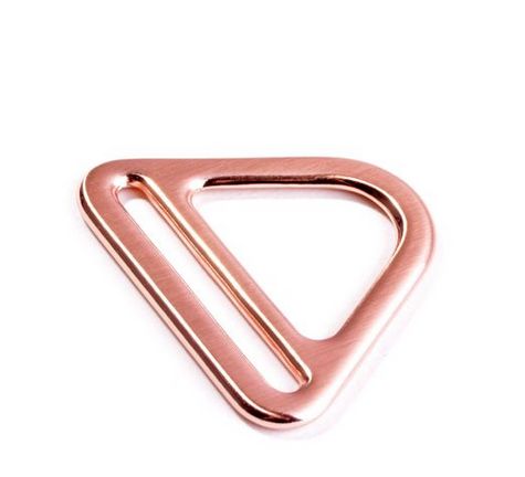 D Ring mit Steg rosegold für 45mm Gurtband