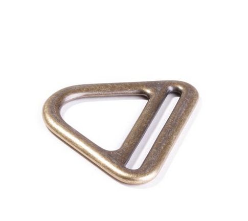 D Ring mit Steg messing für 40mm Gurtband
