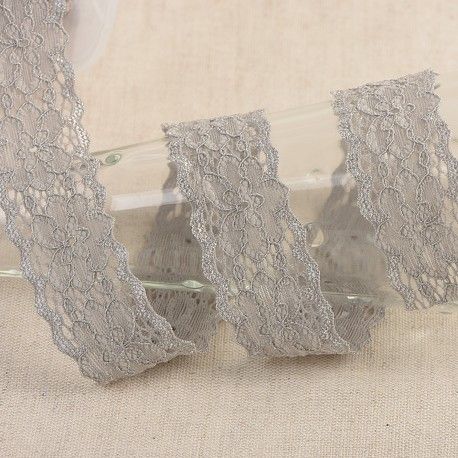 elastische Spitze 30mm grau