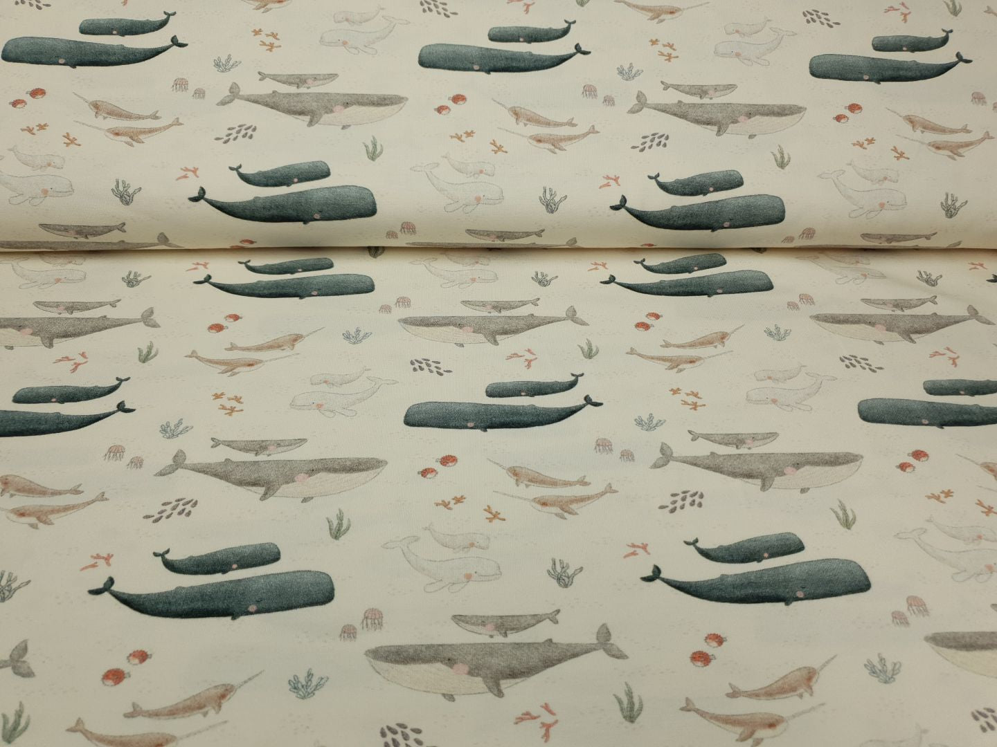 Sea Animals ecru/grau/beige