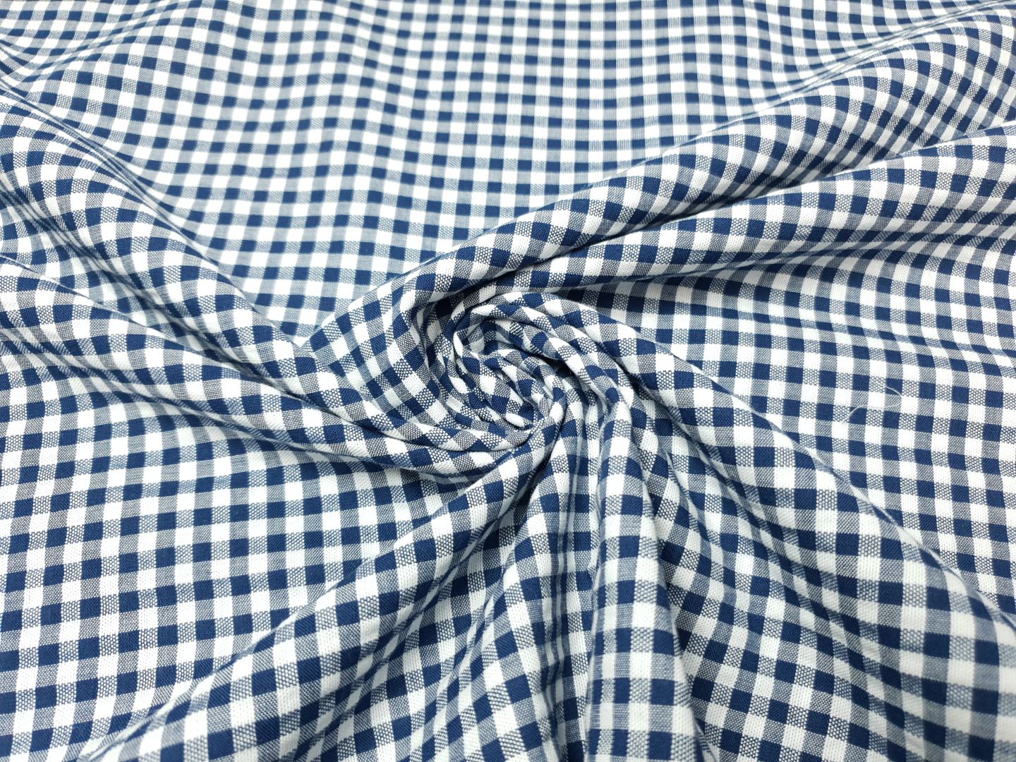 Seersucker Check navy/weiss