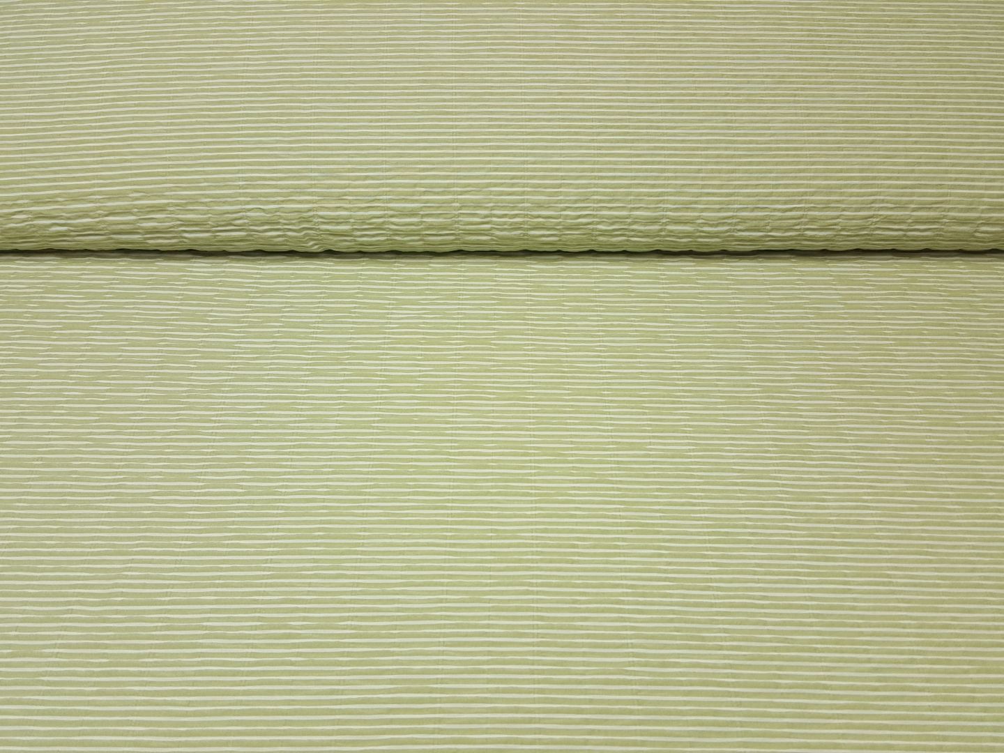 Seersucker lindengrün/offwhite