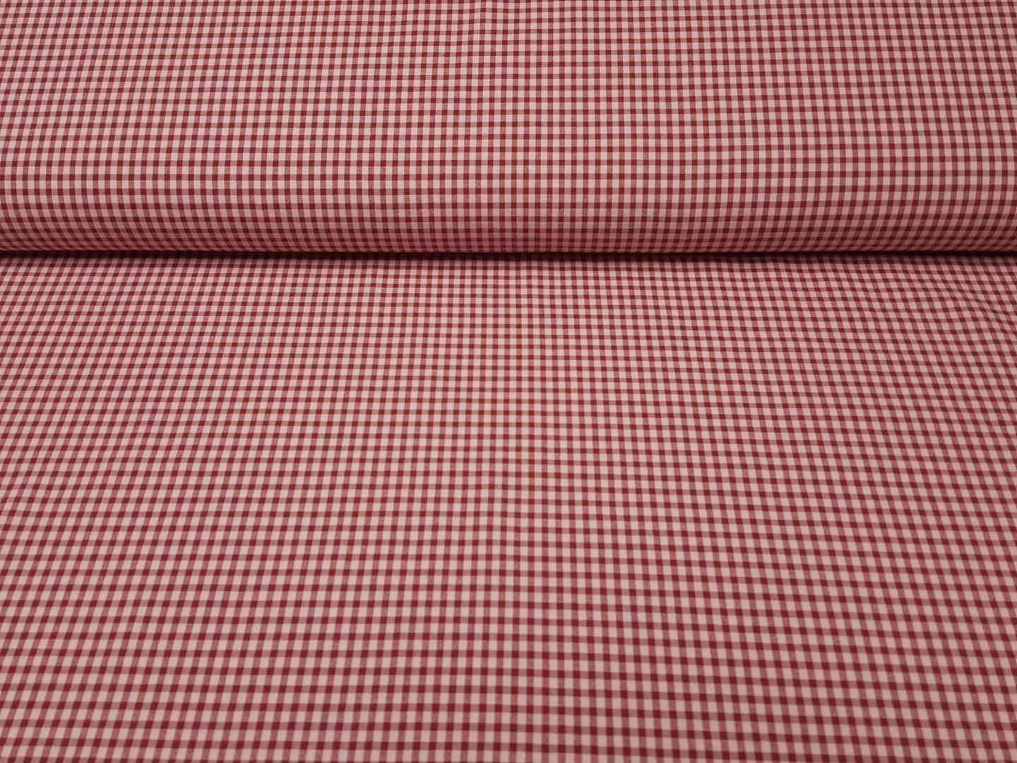 Seersucker rosa/weinrot