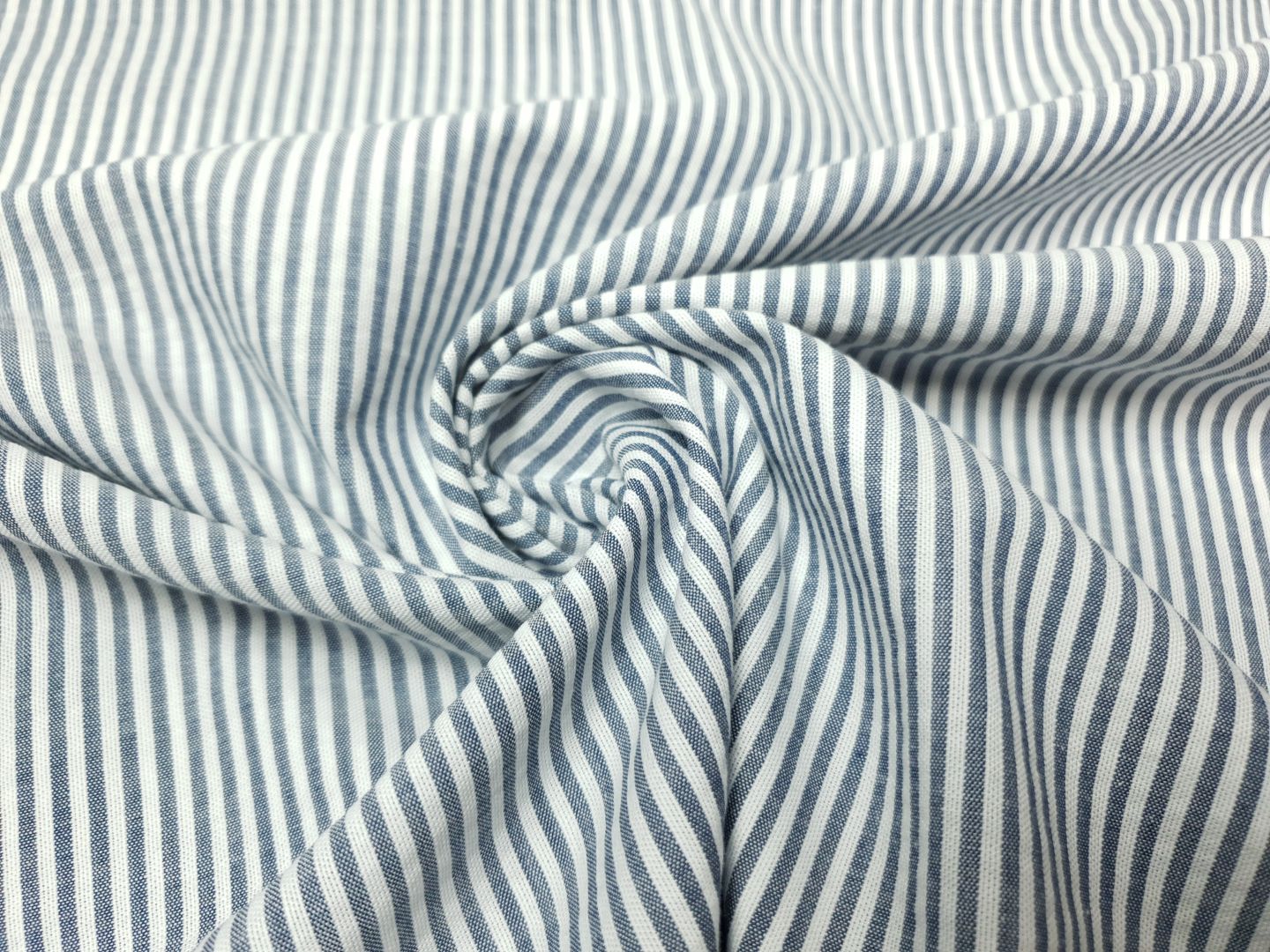 Einzelstück Seersucker Stripes navy/weiss