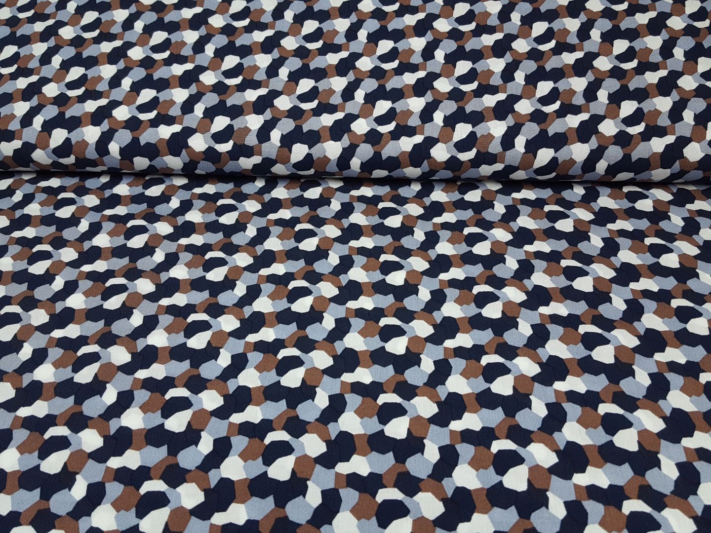 Small Pebbles dunkelblau/schlamm/offwhite