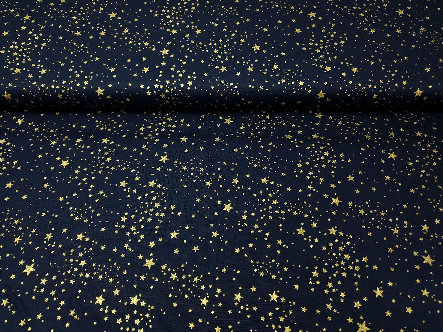 Small Stars dunkelblau/gold