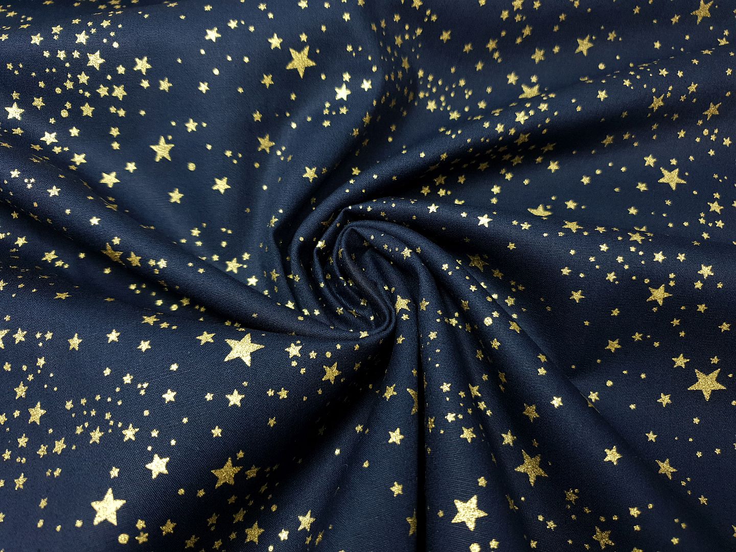 Small Stars dunkelblau/gold