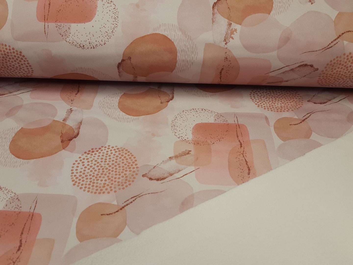 Softshell Soft Circles sand/lachs/rosa