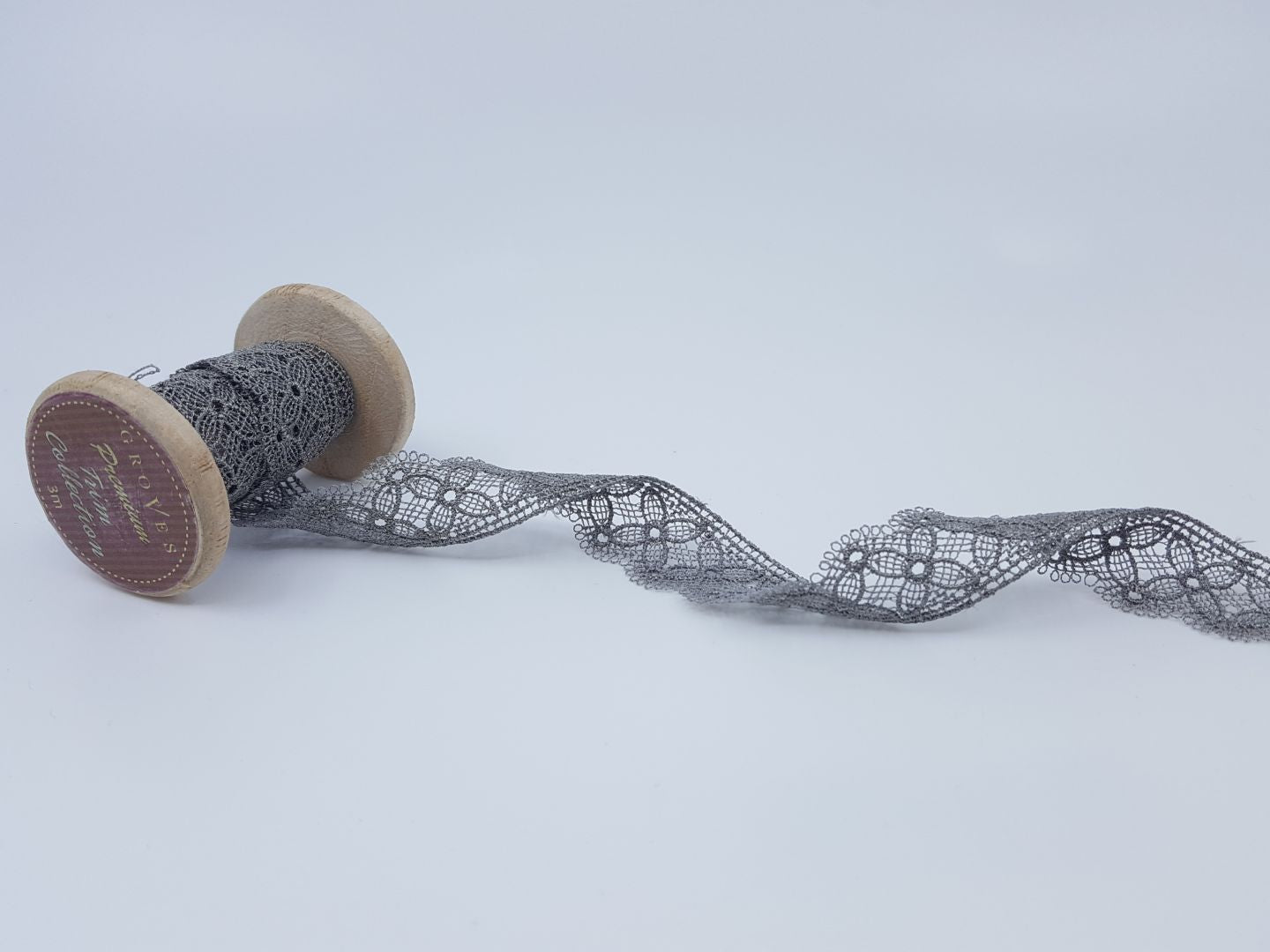 Spitze Sophie 20mm grau