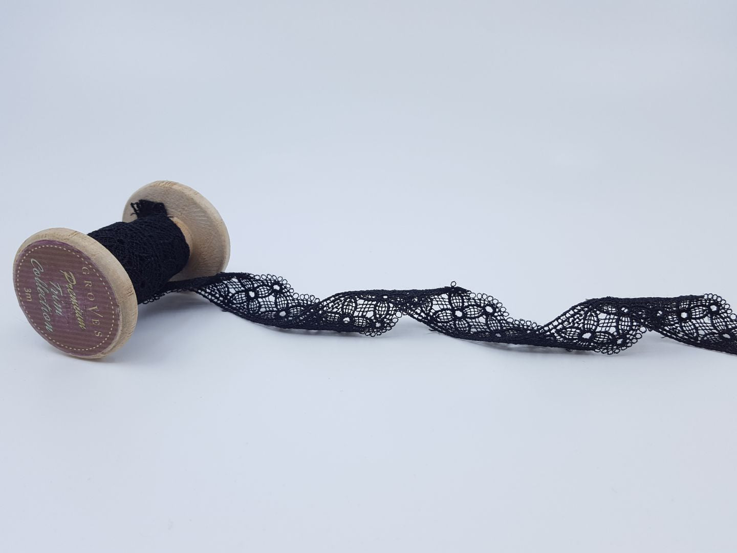 Spitze Sophie 20mm schwarz