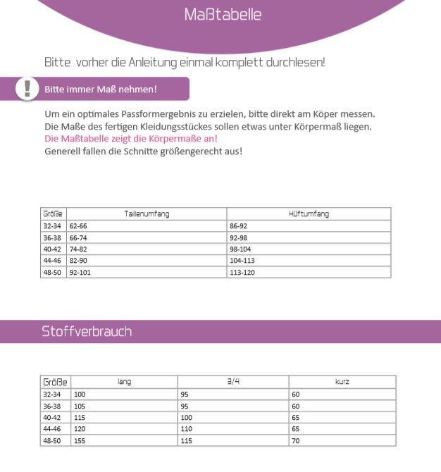 Sporttight Damen, Ki-ba-doo Papierschnittmuster