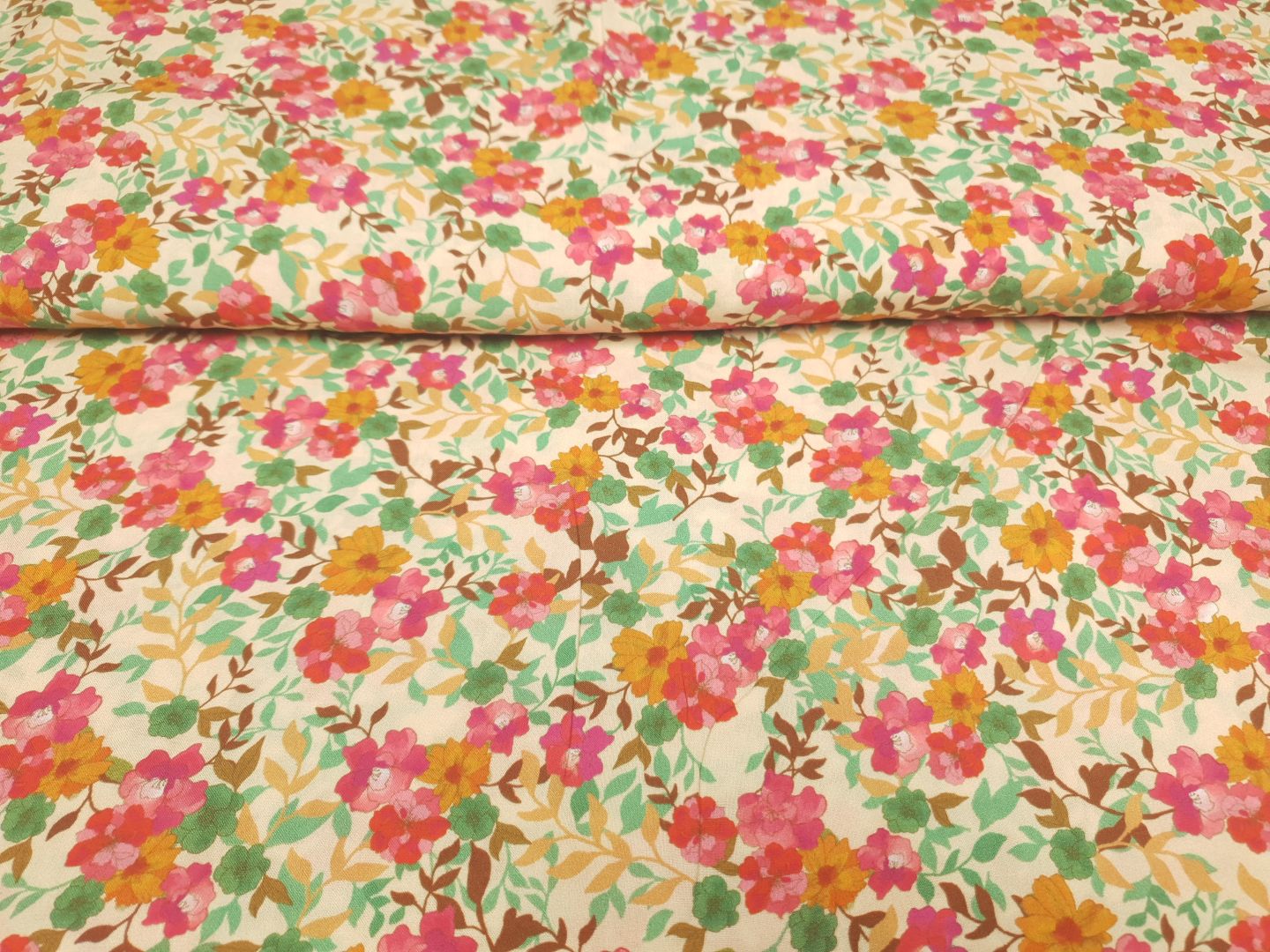 Spring ecru/pink/grün