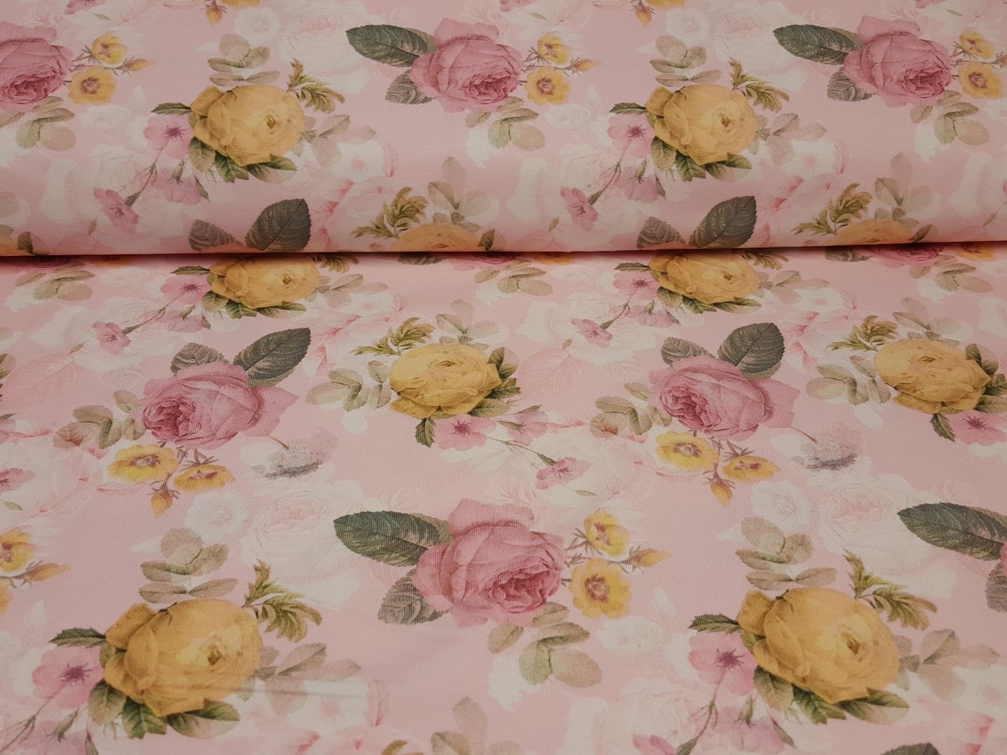Spring Flowers rosa/vanille/altrosa