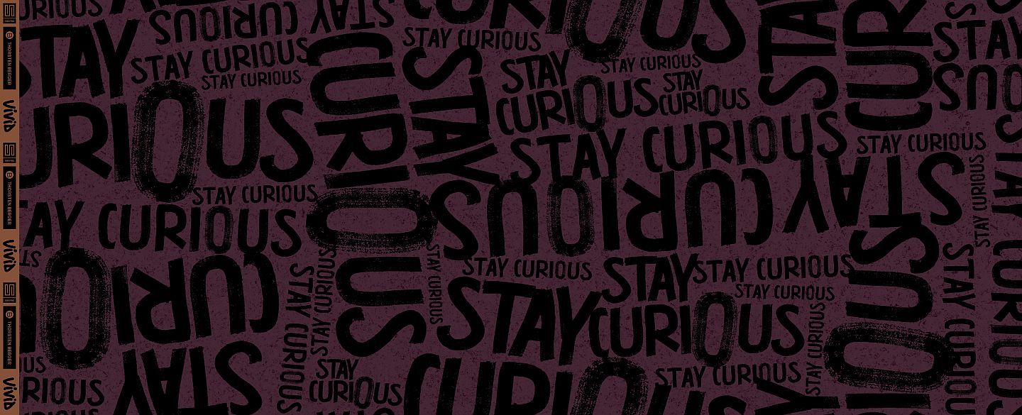 Stay Curious by Thorsten Berger beere/schwarz