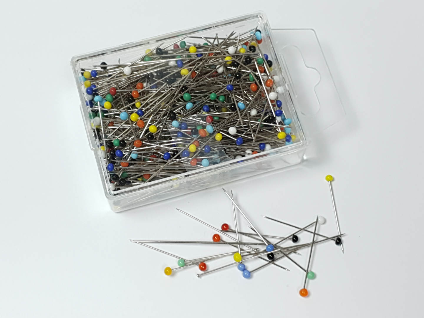 Stecknadeln mit buntem Glaskopf 0,60 x 30MM