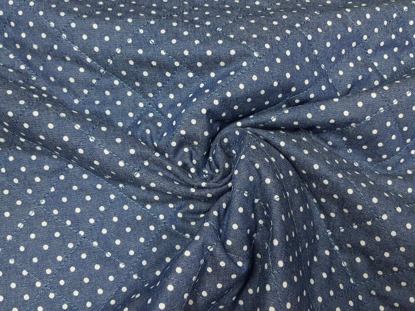 Stepper Dots denim