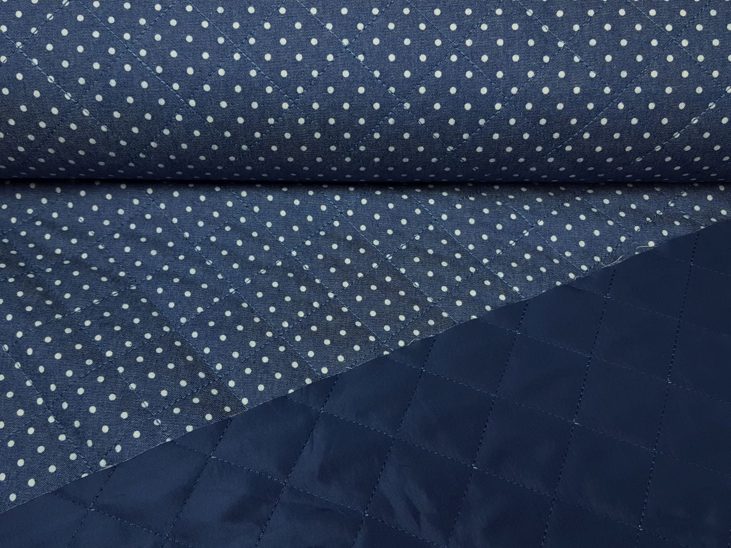 Stepper Dots denim