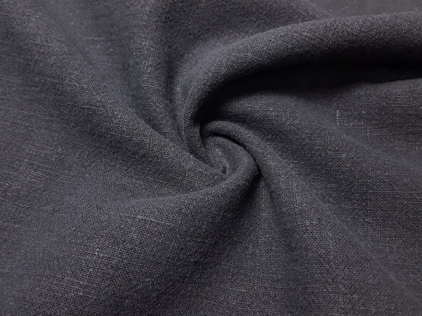 Stonedwashed Leinen anthrazit
