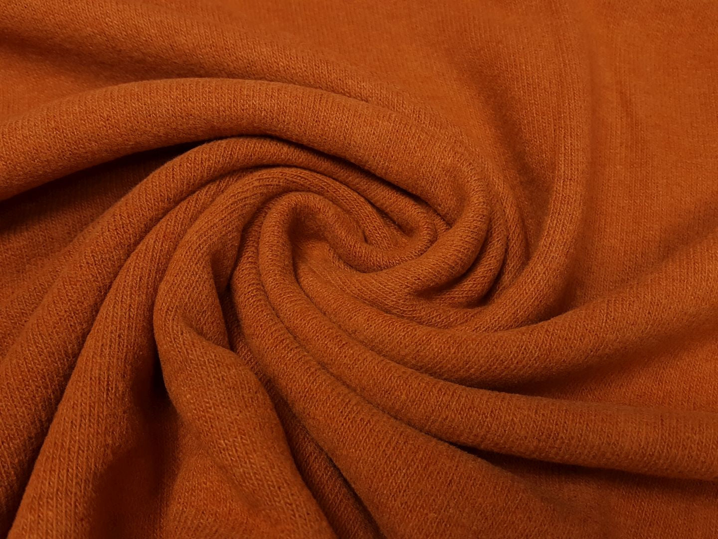 Strick Bono angerauht terracotta 