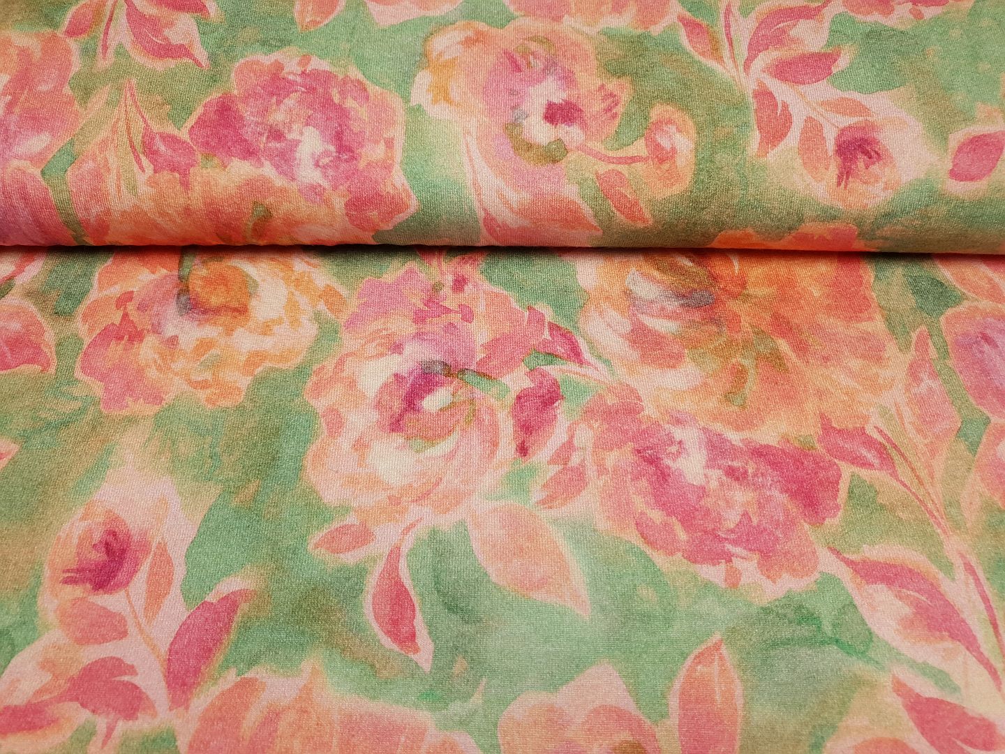 Strick Rose lindengrün/rosa/peach/pink