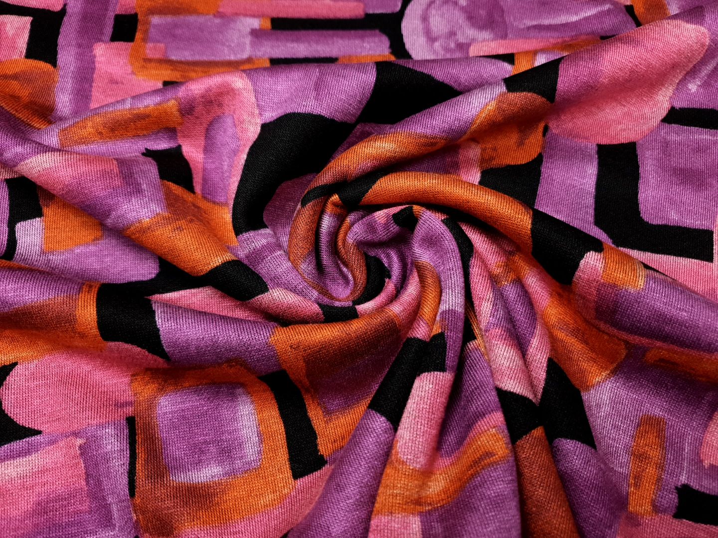 Strick schwarz/lila/pink/orange