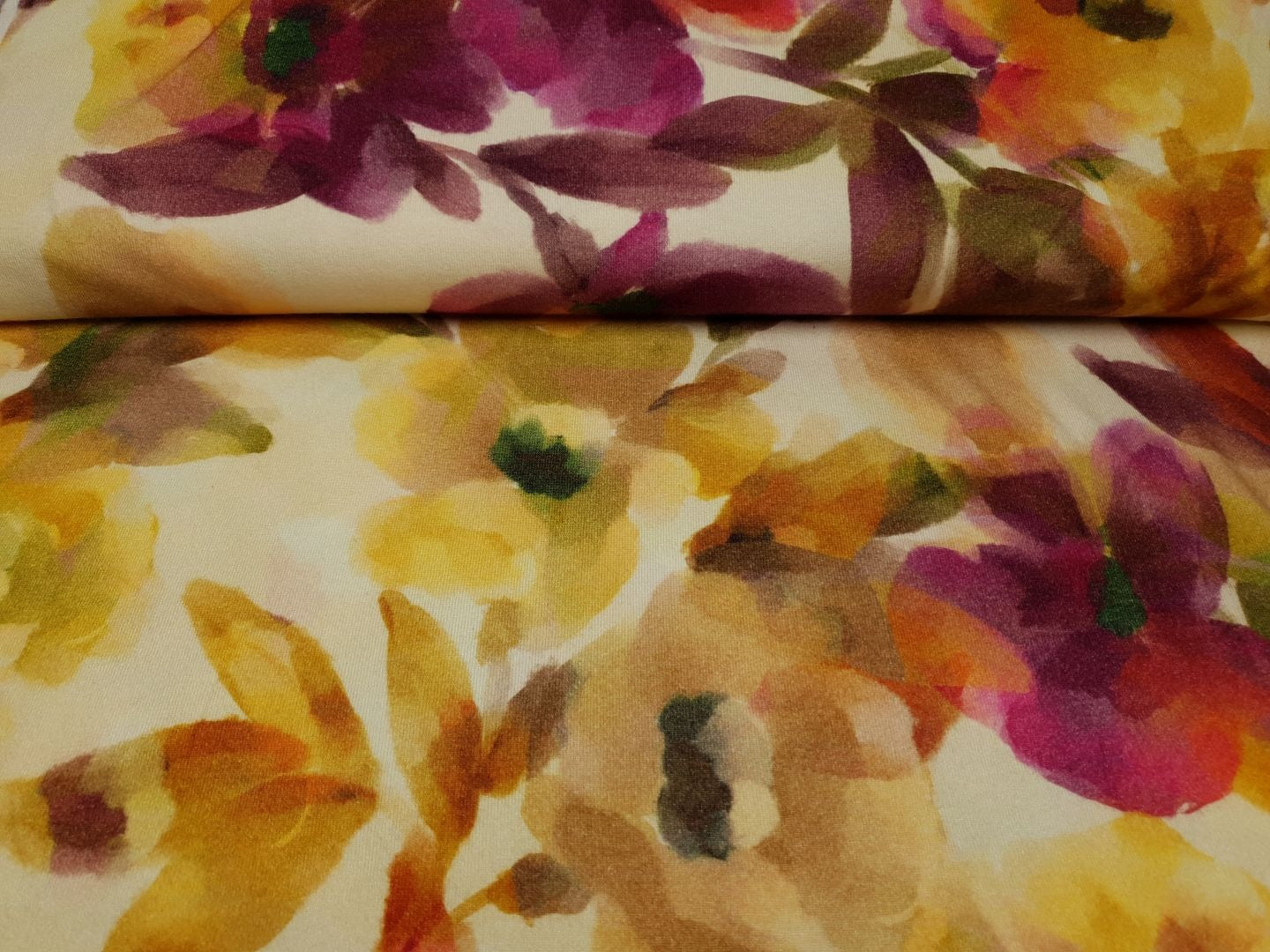 Strick Viola sand/beige/gelb/lila/grün