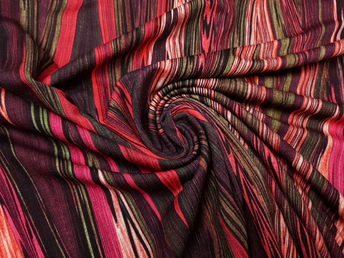 Stripes bordeaux/weinrot/khaki