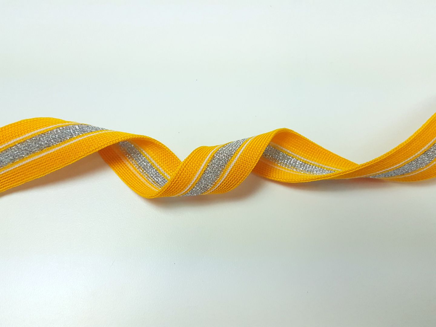 Stripes gestreift,gelb/silber/weiss