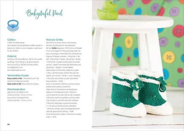 Süsse Babyschühchen stricken - Warme Schühchen für kleine Füße