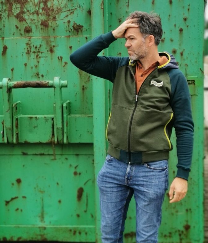 Sweatjacke Mix&Match, Herren, Ki-ba-doo Papierschnittmuster