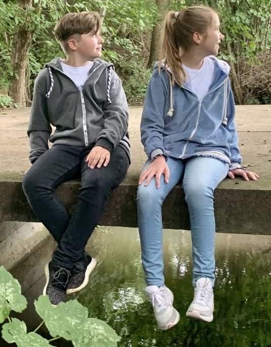Sweatjacke Mix&Match, Kinder, Ki-ba-doo Papierschnittmuster