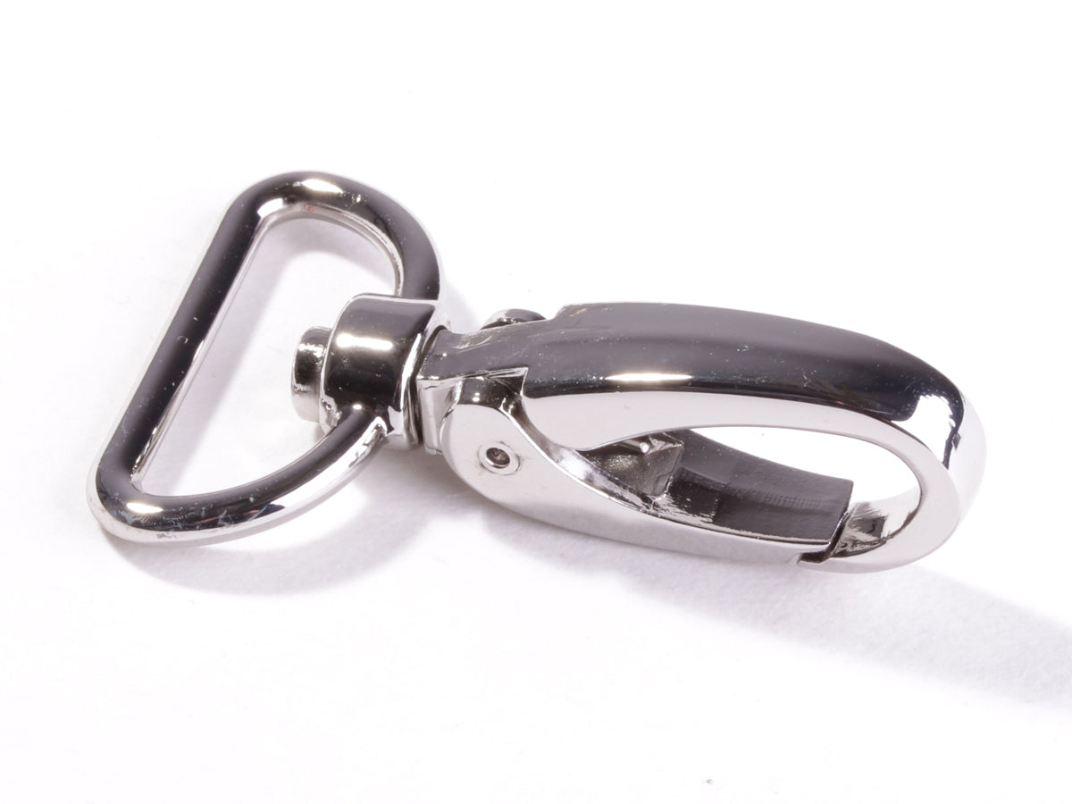 Taschen Karabinerhaken für 25mm Gurtband, silber