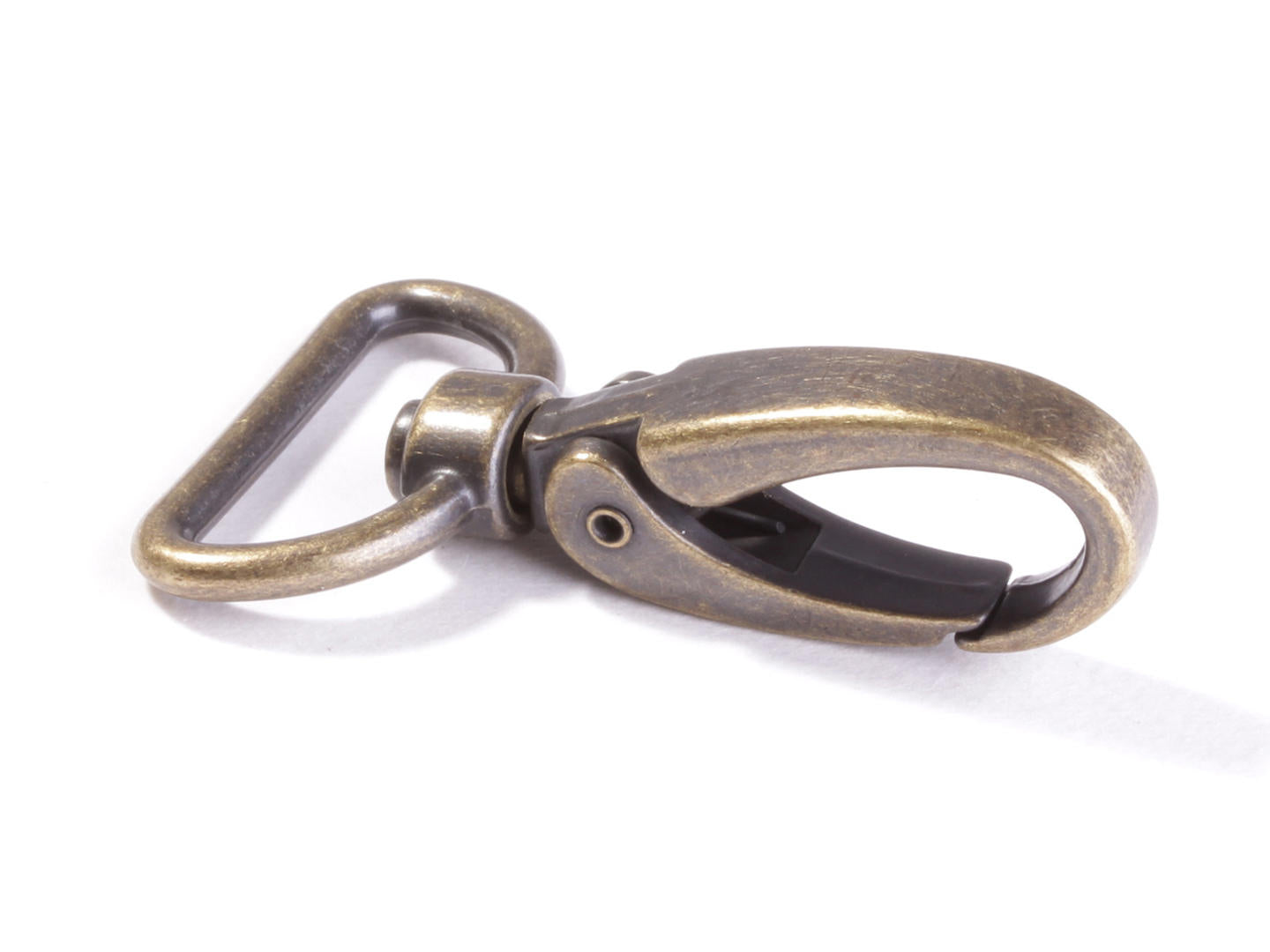 Taschen Karabinerhaken für 25mm Gurtband, messing
